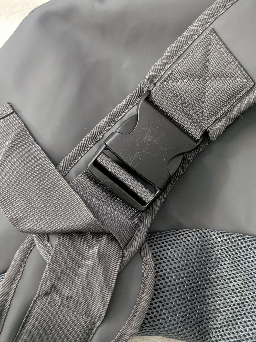 YUDODO Mesh Sling Tote Dog Carrier Gray/Pink Small
